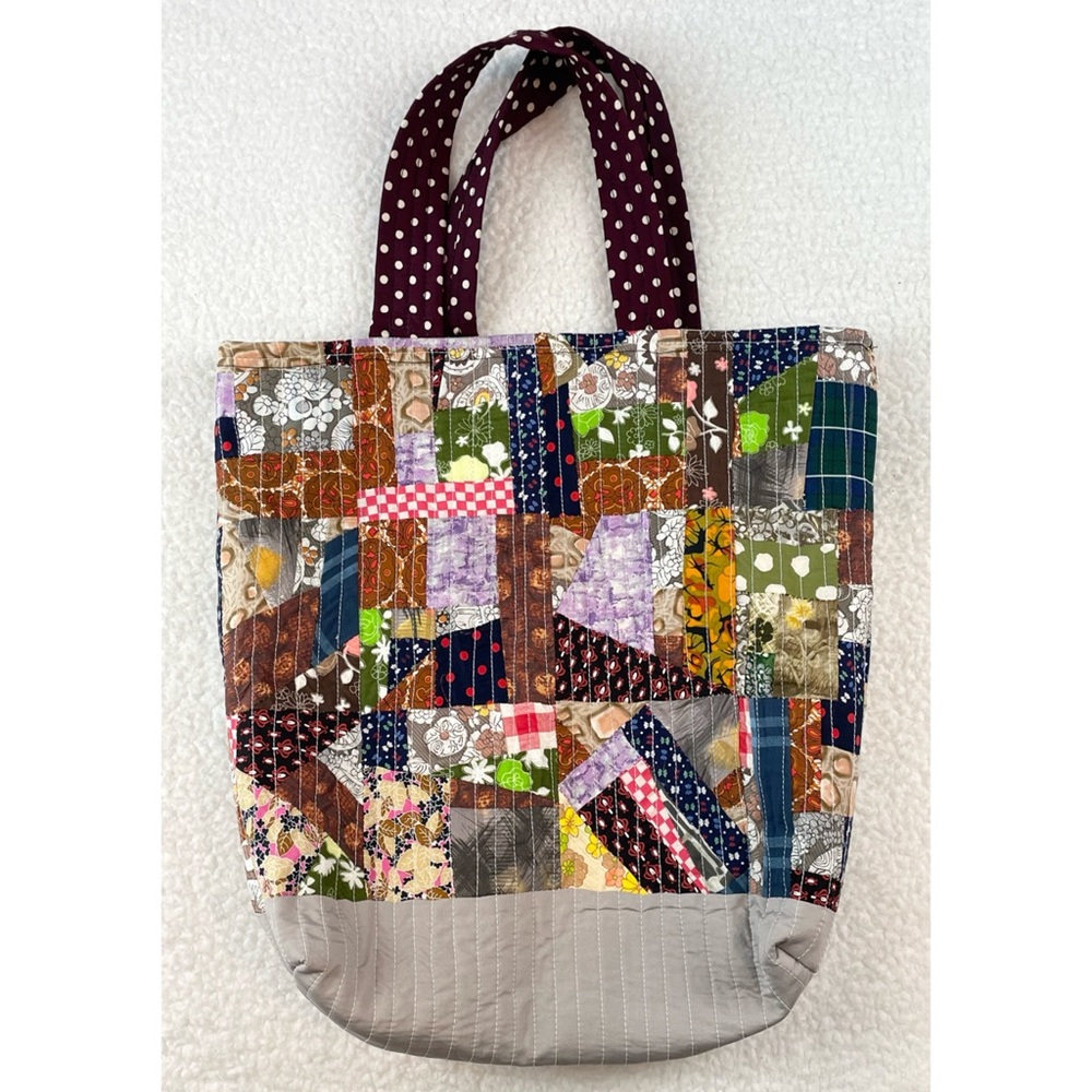 SALLY SAW • Handmade Colorful Patchwork Tote Bag